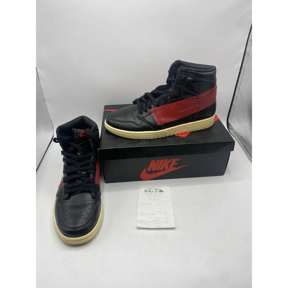 Nike Air Jordan 1 Retro High OG Defiant Couture Black Red BQ6682-006 Mens 10.5